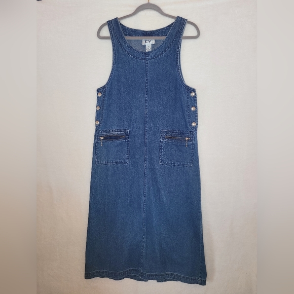 Original TY2 maxi denim dress size 8P - Picture 1 of 7